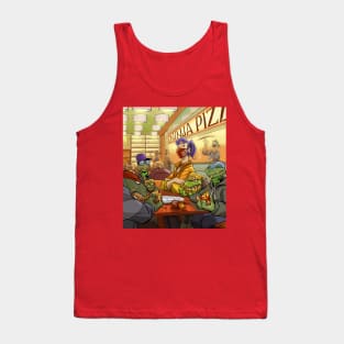 TMNT with April on a date Tank Top